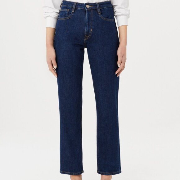 Frank And Oak The Cyndi Straight Jean in Dark Wash Size 25 - Picture 2 of 3